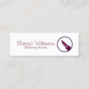 Carte De Visite Mini Couverture lipstic de style de maquilleur