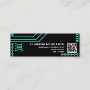 Carte De Visite Mini cpu v.3 avec code qr