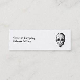Carte De Visite Mini Crâne noir