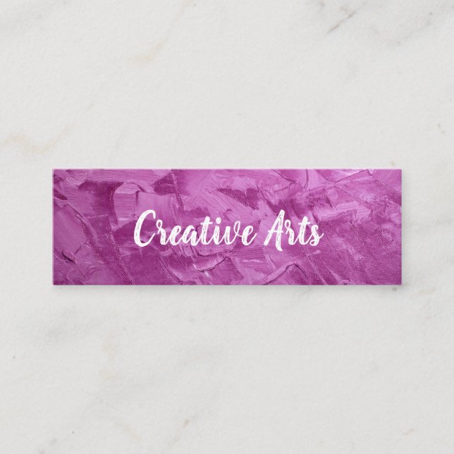 Carte De Visite Mini Créatif | Trucs de brosse | Artiste (Devant)