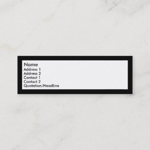 Carte De Visite Mini Créez votre propre