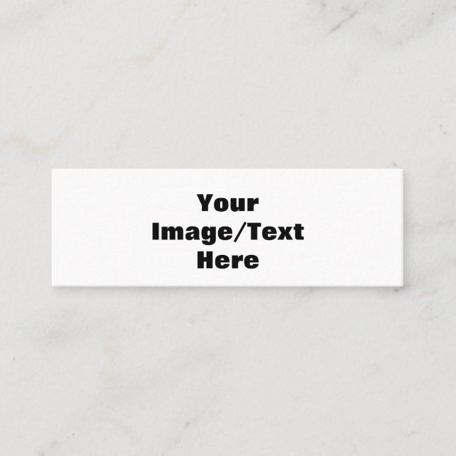 Carte De Visite Mini Créez Votre Propre  (Devant)