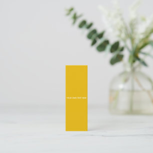 Carte De Visite Mini Créez Votre Propre Conception Personnalisée Jaune