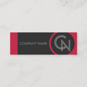 Carte De Visite Mini Crimson Red Bold