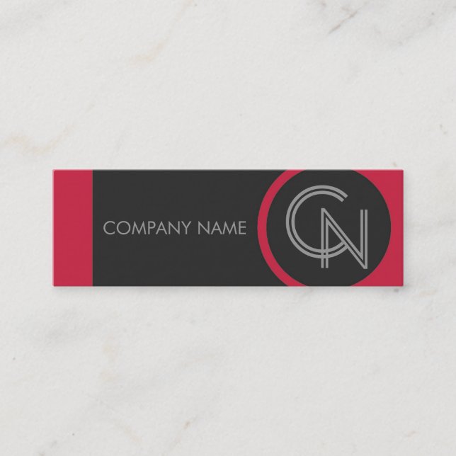 Carte De Visite Mini Crimson Red Bold (Devant)