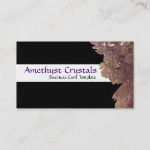 Carte De Visite Mini Cristal Améthyste Précieux Guérir