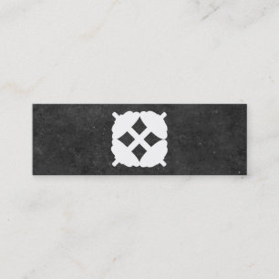 Carte De Visite Mini Croix de Dumbbell   Formateur personnel (ardoise)