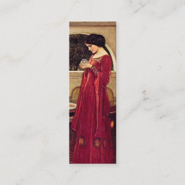 Carte De Visite Mini Crystal Ball Signet par John W. Waterhouse (Devant)