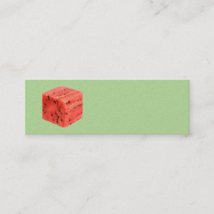 Carte De Visite Mini Cube d'origine frais de pastèque rouge sucrée