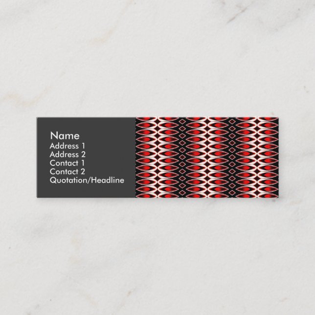Carte De Visite Mini Cuisine au gaz (Devant)