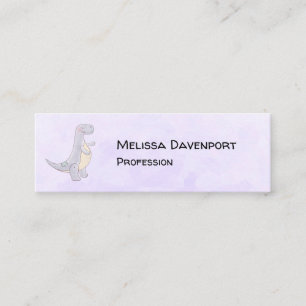 Carte De Visite Mini Cute Gray Tyrannosaure Rex Dinosaur Toy