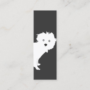Carte De Visite Mini Cute Peeeeking Pup