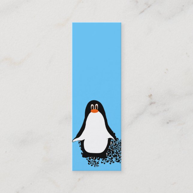 Carte De Visite Mini Cute Penguin (Devant)