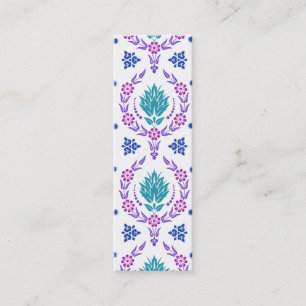 Carte De Visite Mini Damassé de marguerite, COULEURS de JARDIN