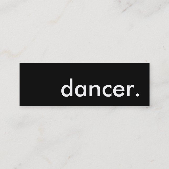 Carte De Visite Mini danseuse. (Devant)