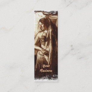 Carte De Visite Mini Danseuse de ventre avec un voile