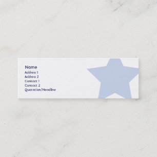 Carte De Visite Mini Démocrate - maigre