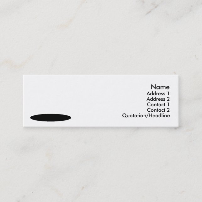 Carte De Visite Mini Design de lapin blanc (Devant)