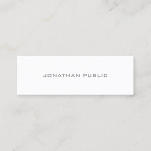 Carte De Visite Mini Design minimaliste moderne Élégant Modèle simple