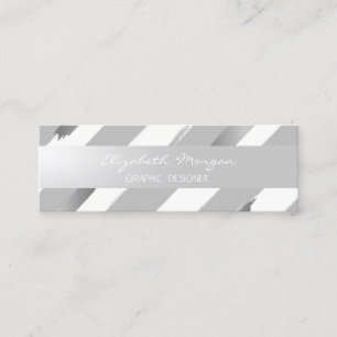 Carte De Visite Mini Design professionnel moderne, Gris, Gris, Gris