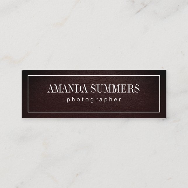 Carte De Visite Mini Détresse avec bordure blanche (Devant)