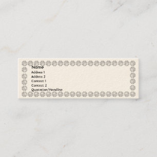 Carte De Visite Mini Diamants blancs - maigres