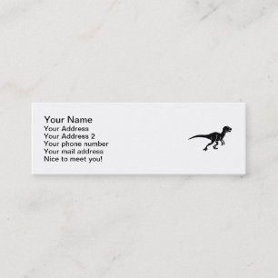 Carte De Visite Mini Dinosaure de Deinonychus