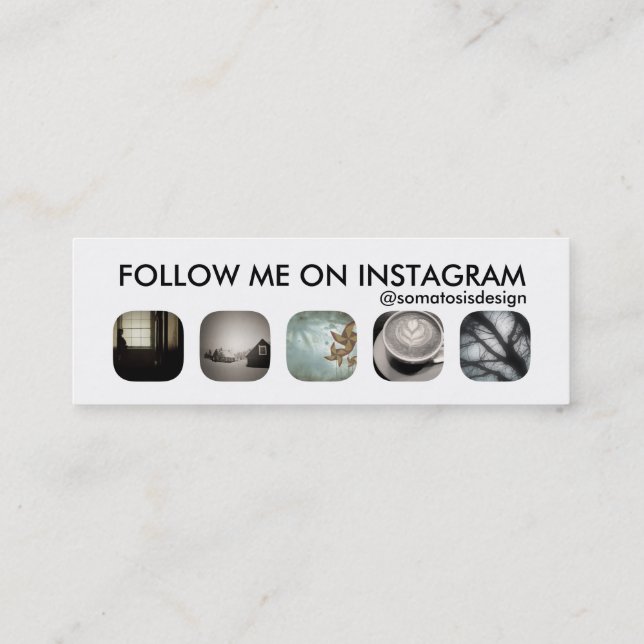 Carte De Visite Mini disciples d'instagram (Dos)