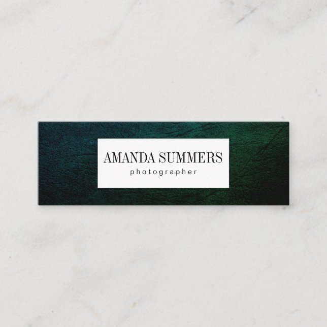 Carte De Visite Mini Distresse verte (Devant)