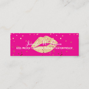 Carte De Visite Mini Distributeur de rouge à lèvres Salon de maquillage