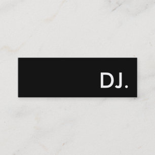 Carte De Visite Mini dj.