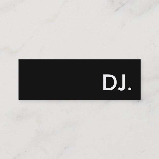 Carte De Visite Mini dj. (Devant)