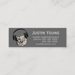 Carte De Visite Mini dj promotionnel / musique électronique
