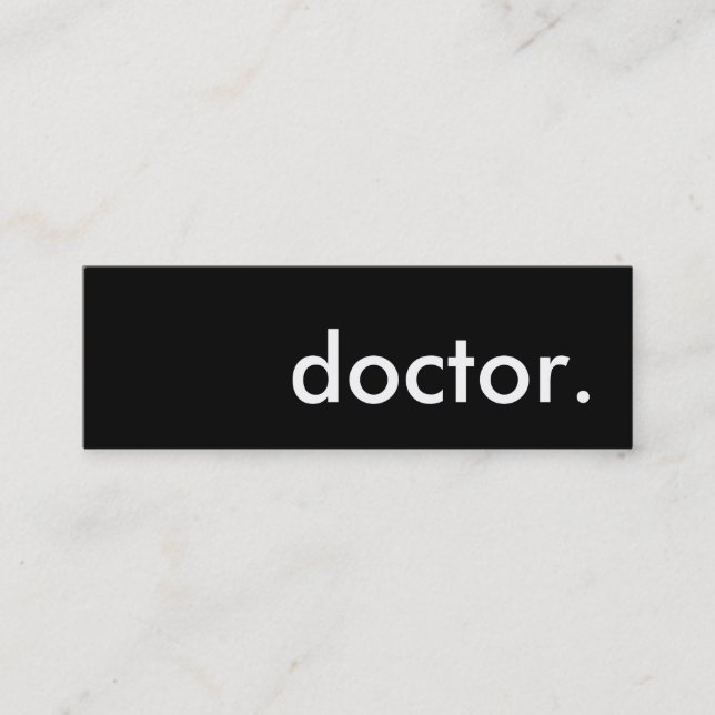 Carte De Visite Mini docteur. (Devant)