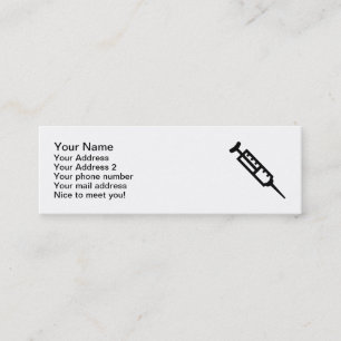 Carte De Visite Mini Docteur d'injection