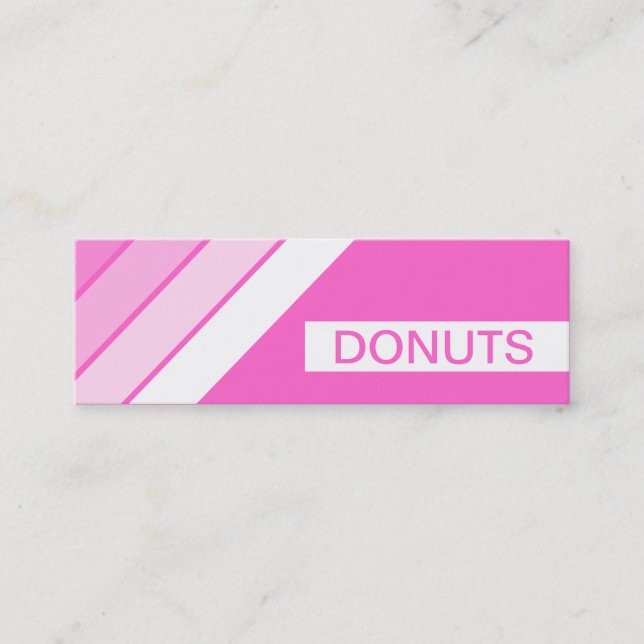 Carte De Visite Mini DONUTS rétro (Devant)