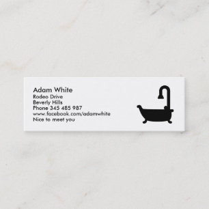 Carte De Visite Mini Douche de baignoire