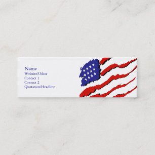 Carte De Visite Mini Drapeau des Etats-Unis