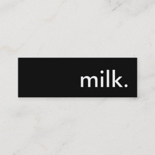 Carte De Visite Mini du lait.