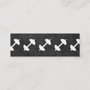 Carte De Visite Mini Dumbbell Formateur personnel (ardoise)