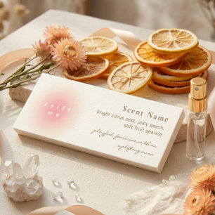 Carte De Visite Mini Échantillon de parfum élégant carte mini testeur d