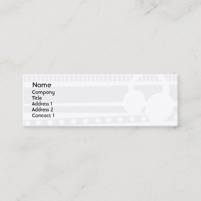 Carte De Visite Mini Écouteurs - maigres (Devant)