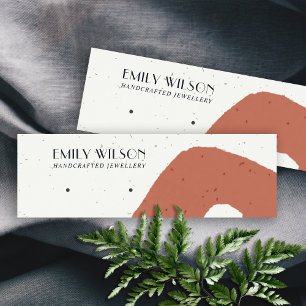 CARTE DE VISITE MINI ÉCRAN DE RECHERCHE ABSTRAIT EN TERRACOTTE CÉRAMIQU