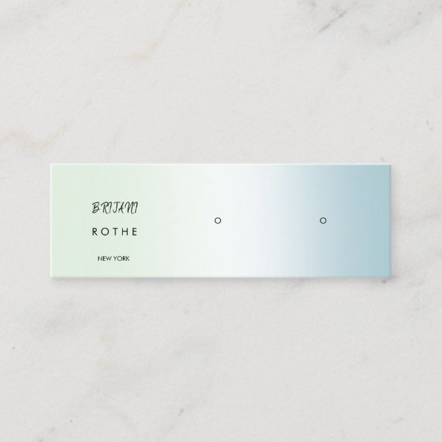 Carte De Visite Mini Écran Dégradé De Script Elevage Mini (Devant)