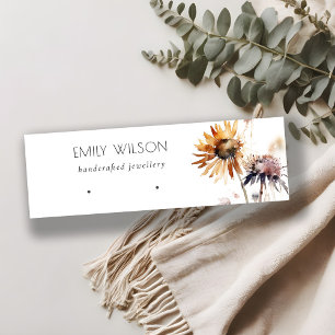 Carte De Visite Mini Écran d'oreille Boho Fleur sauvage sec