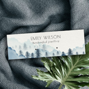 Carte De Visite Mini Écran d'oreille de la montagne Pine Woods Blue Ma