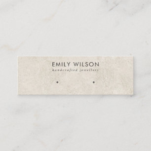 CARTE DE VISITE MINI ÉCRAN RUSTIQUE DU STUCCO GRIS BLANC ÉTUDIANT