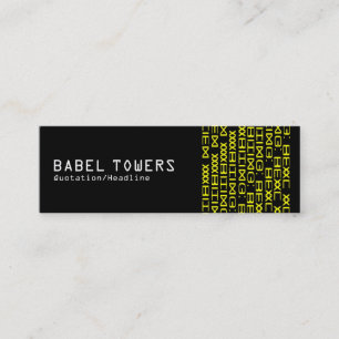 Carte De Visite Mini Écriture Alien réelle