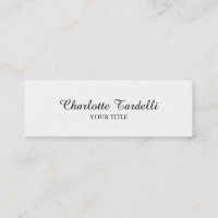 Écriture classique blanche mince professionnelle s
