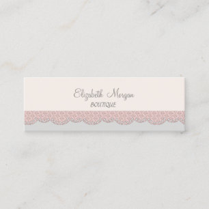 Carte De Visite Mini Élégance Luxueuse Chic , Dentelle